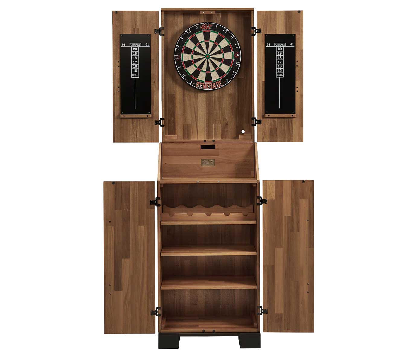 Knoxville Standup Dart Cabinet, Acacia