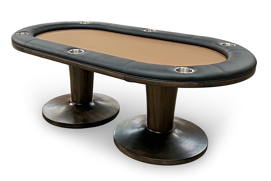 Davenport Oval Texas Hold'em Custom Game Table (Size 72", 84" or 96")