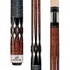 Players Antique Maple Curly & Black Cue with Black/White Linen Wrap