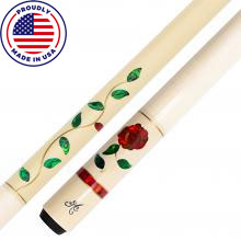 Meucci BMC Glass Rose Cue Pool Stick