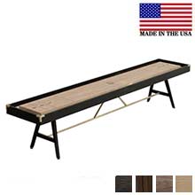8' Black & Tan Shuffleboard Table