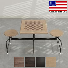 The Grandmaster Integrated Chess Table and Stool Set