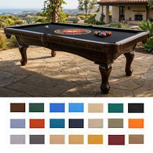 Custom Logo Outdoor Grade Pool Table Felt (Sizes 7' or 8' or 9')