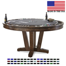 Petaluma Reversible Top Custom Game Table (Size 42", 48", 54", 60" or 66")