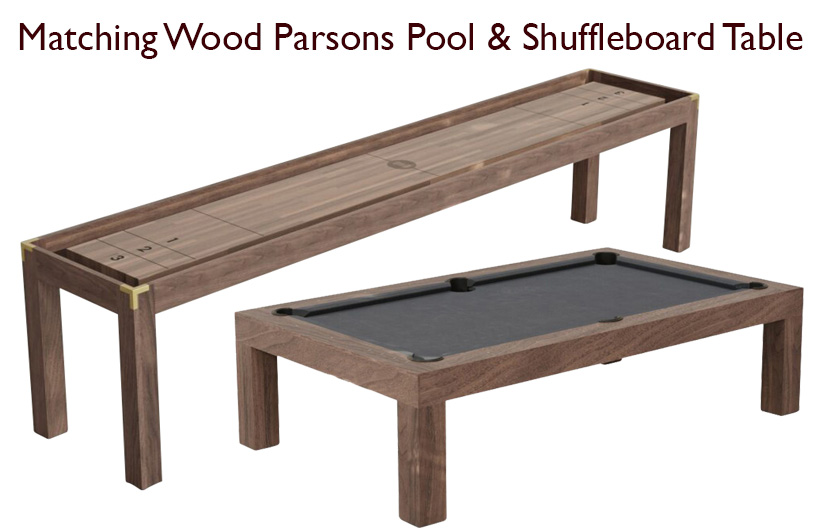 Matching Wood Parsons Game Tables