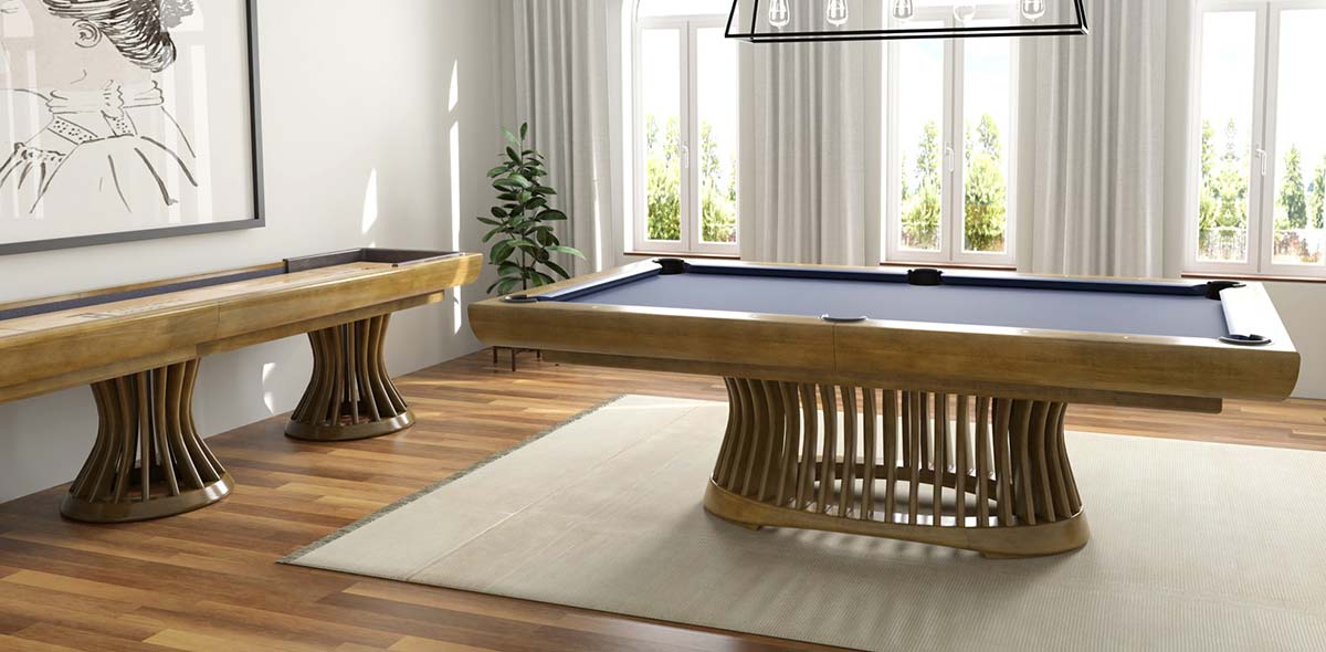 Highland Matching Pool Table and Shuffleboard Table