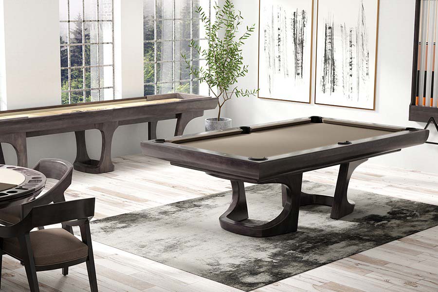 Sutter Matching Pool Table and Shuffleboard Table